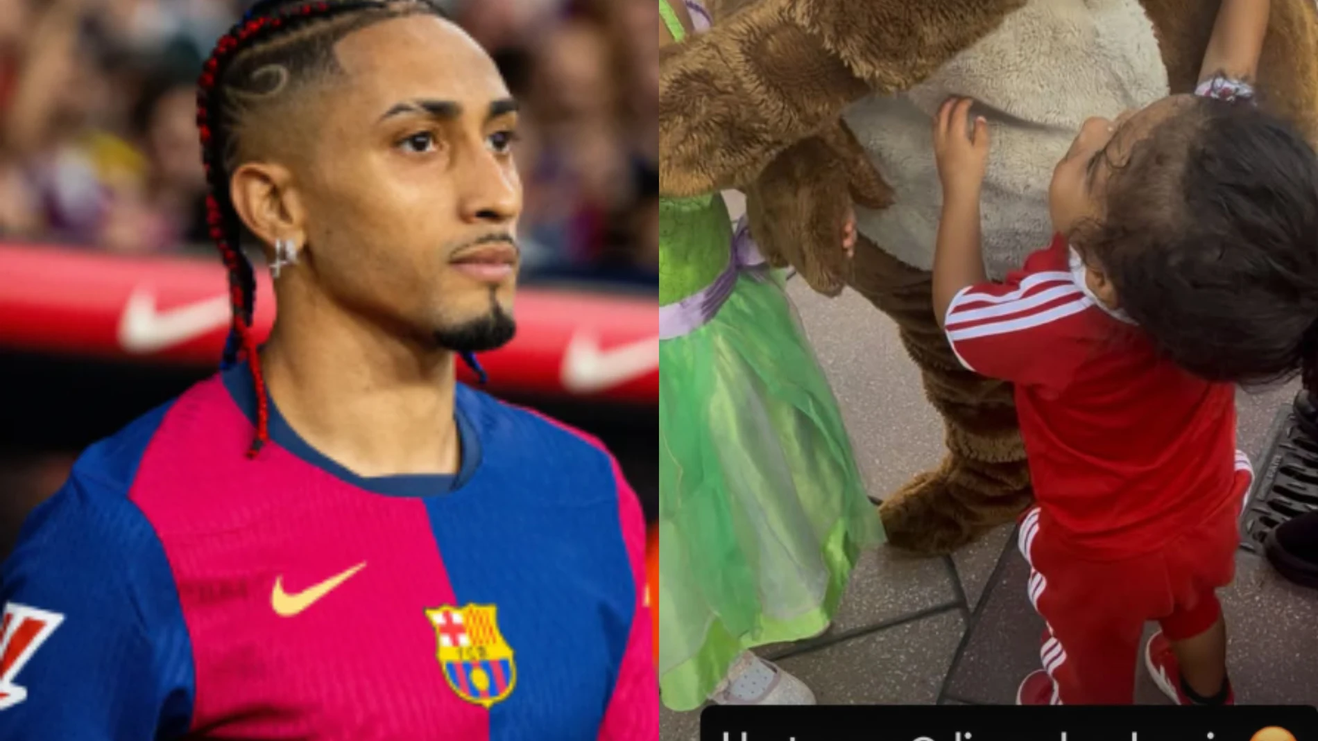Raphinha dispara contra Disneyland París