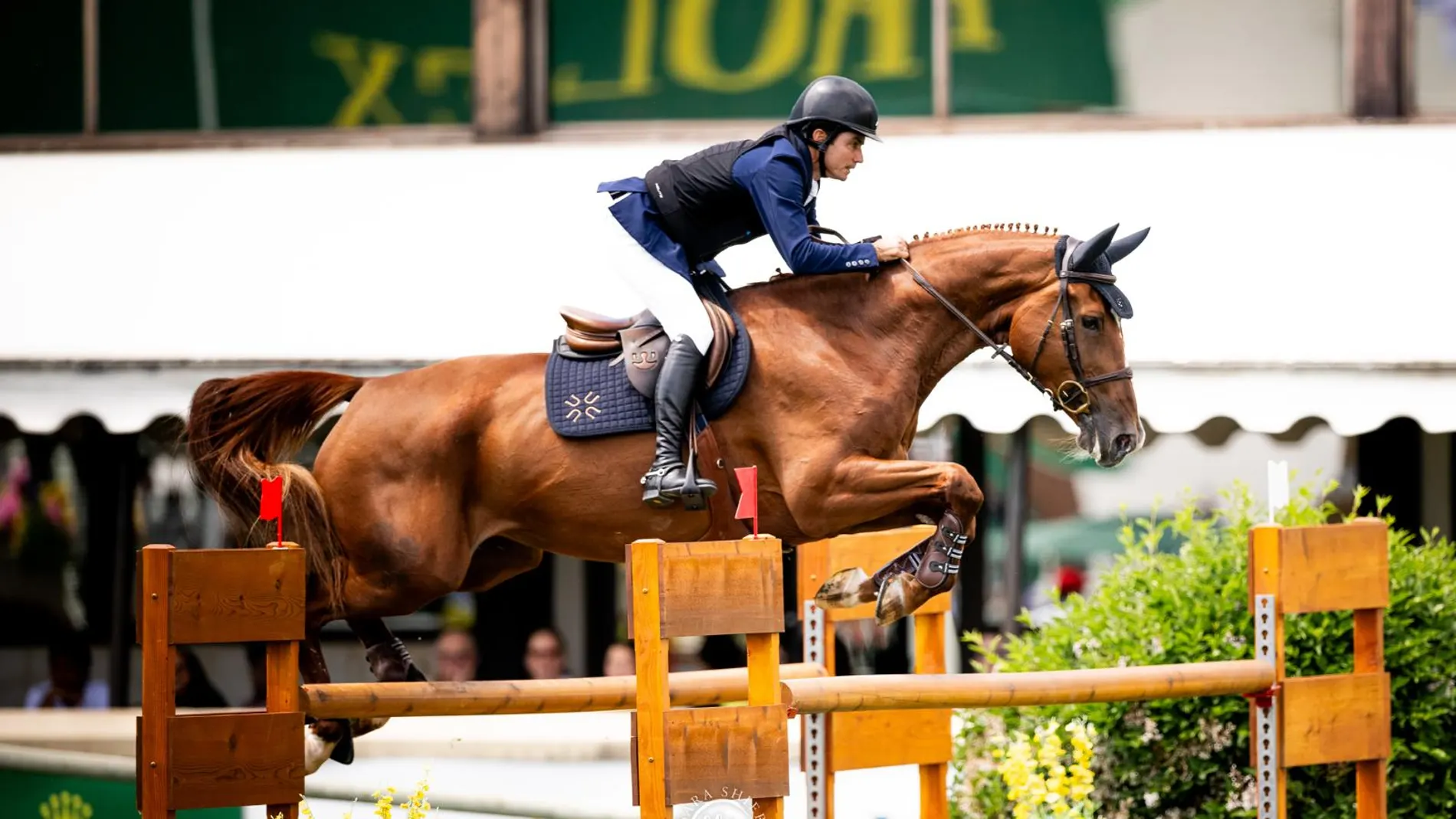 Juan Manuel Gallego, en pleno salto