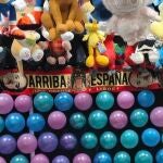 El delegado del Gobierno ordena la retirada de varios símbolos franquistas en puestos de la Feria de Murcia