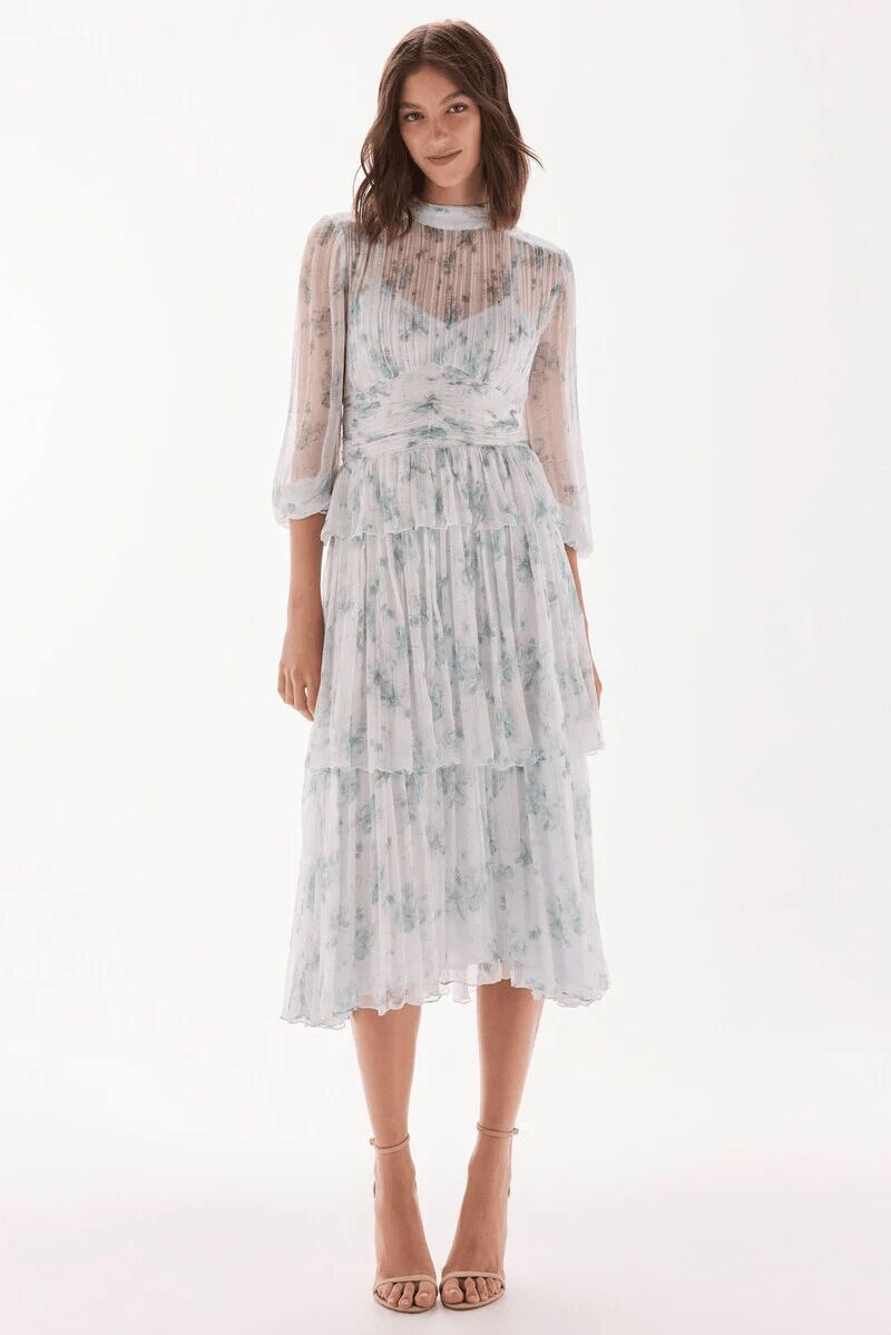 Vestido de volantes.