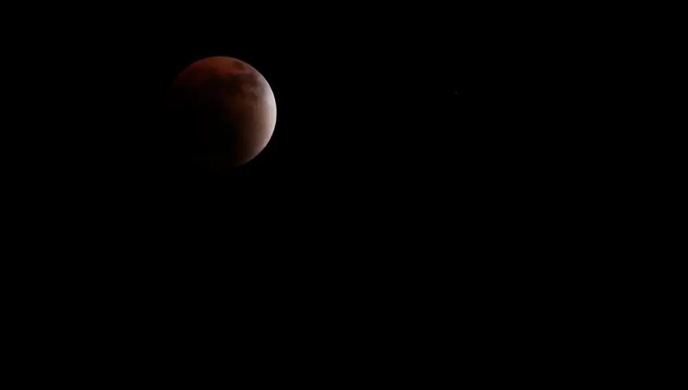 Blood Moon total lunar eclipse in Sana'a