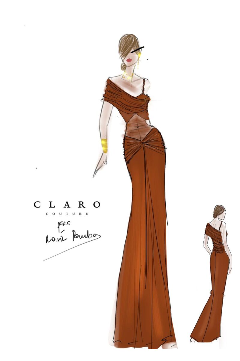 Boceto vestido.
