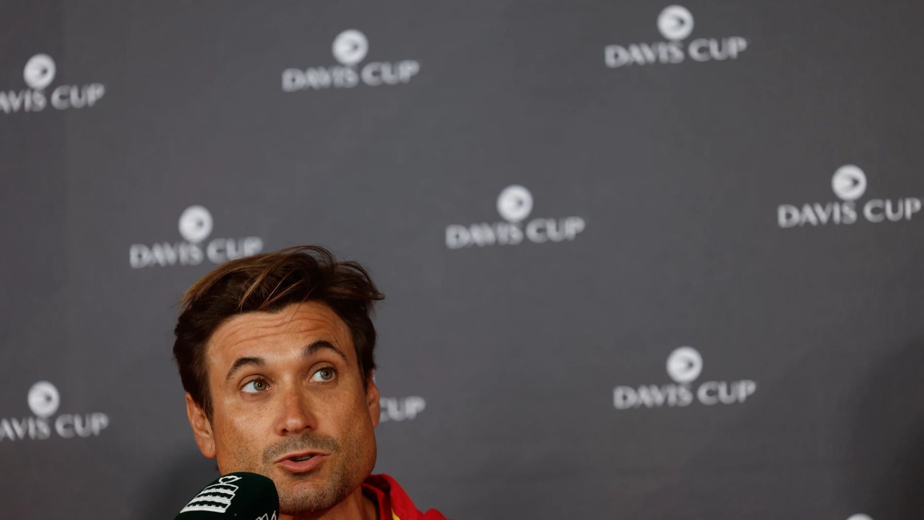 MARBELLA, 10/09/2025.- El tenista y capitán del equipo de Copa Davis de España, David Ferrer, ofrece una rueda de prensa este miércoles en Marbella de cara a la segunda ronda clasificatoria de la Copa Davis 2025 contra Dinamarca, que se celebra este fin de semana. EFE/ Jorge Zapata