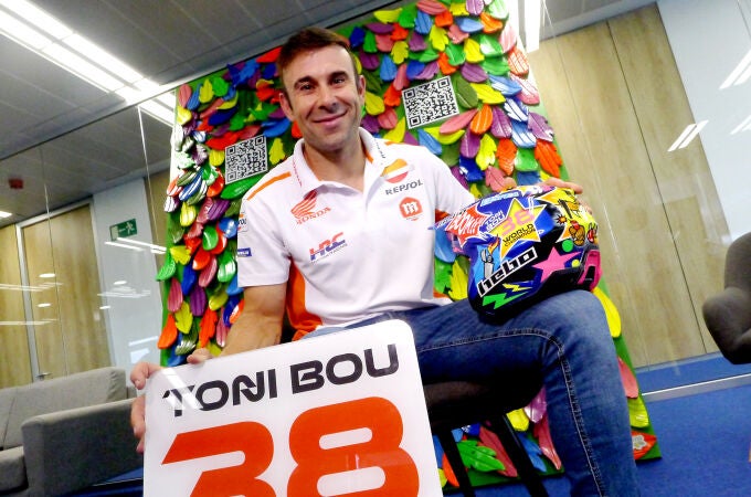Toni Bou, durante su visita a la redacción de LA RAZÓN