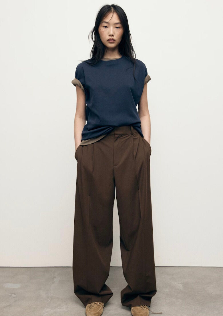 Pantalón marrón de Mango