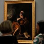 La obra «San Pedro penitente» de Murillo durante una exposición temporal en el Museo del Prado de Madrid