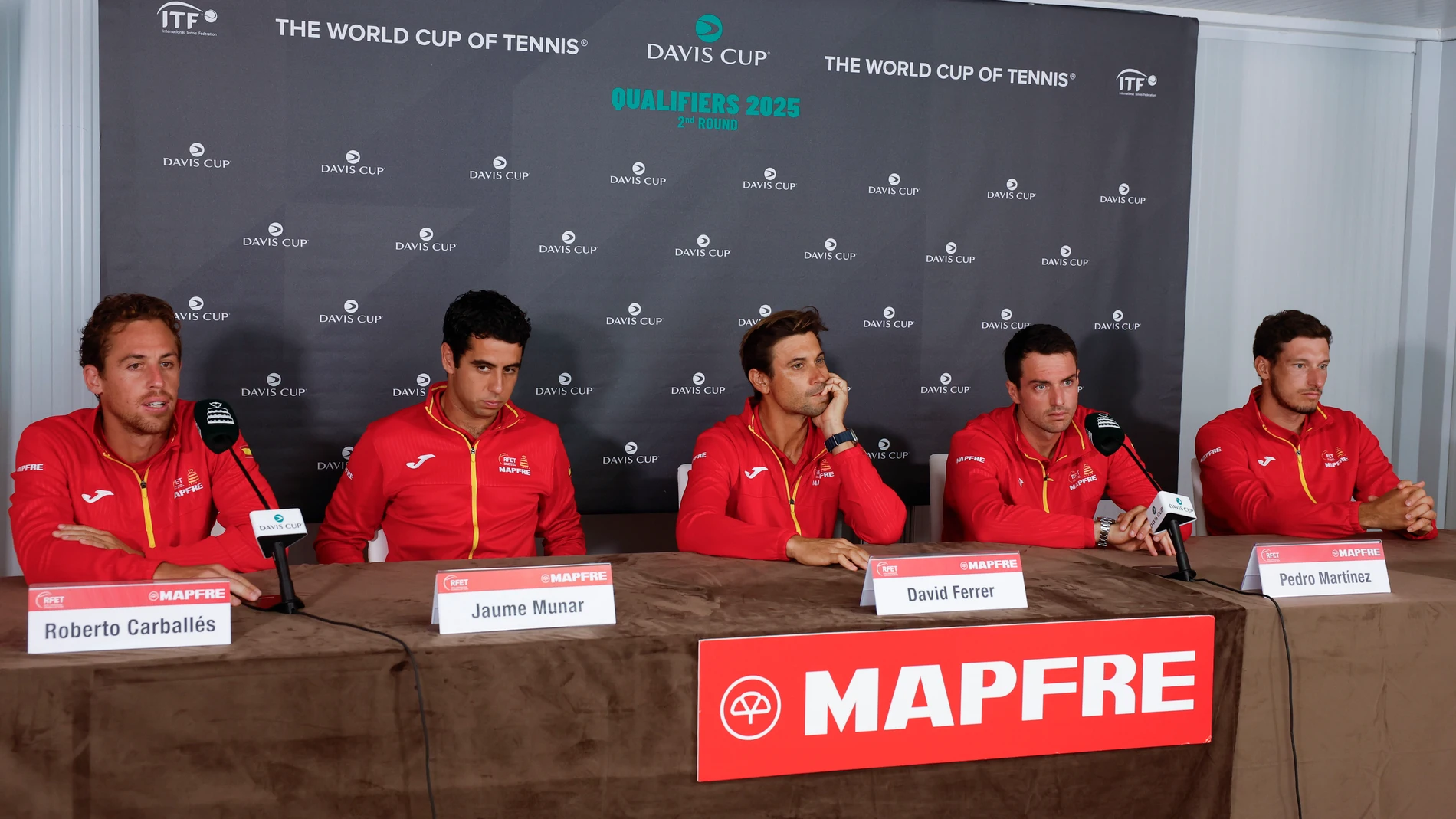 Carballés, Munar, David Ferrer, Pedro Martínez y Carreño