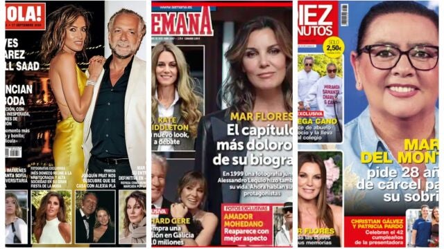Portadas de las revistas del corazón del 10 de septiembre de 2025