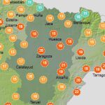 Mapa sensación térmica en Aragón 