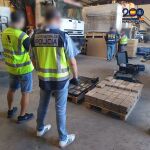 Desarticulada una organización criminal dedicada al tráfico intercontinental de cocaína en maquinaria industrial