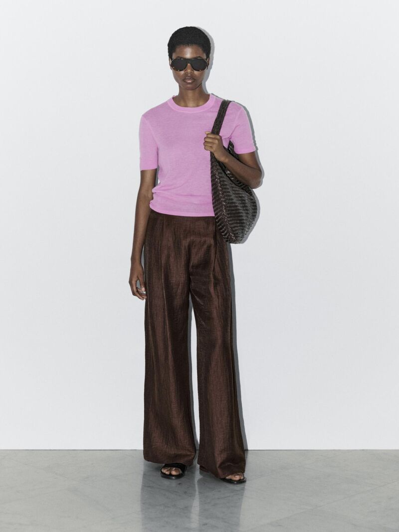 Pantalón marrón Massimo Dutti