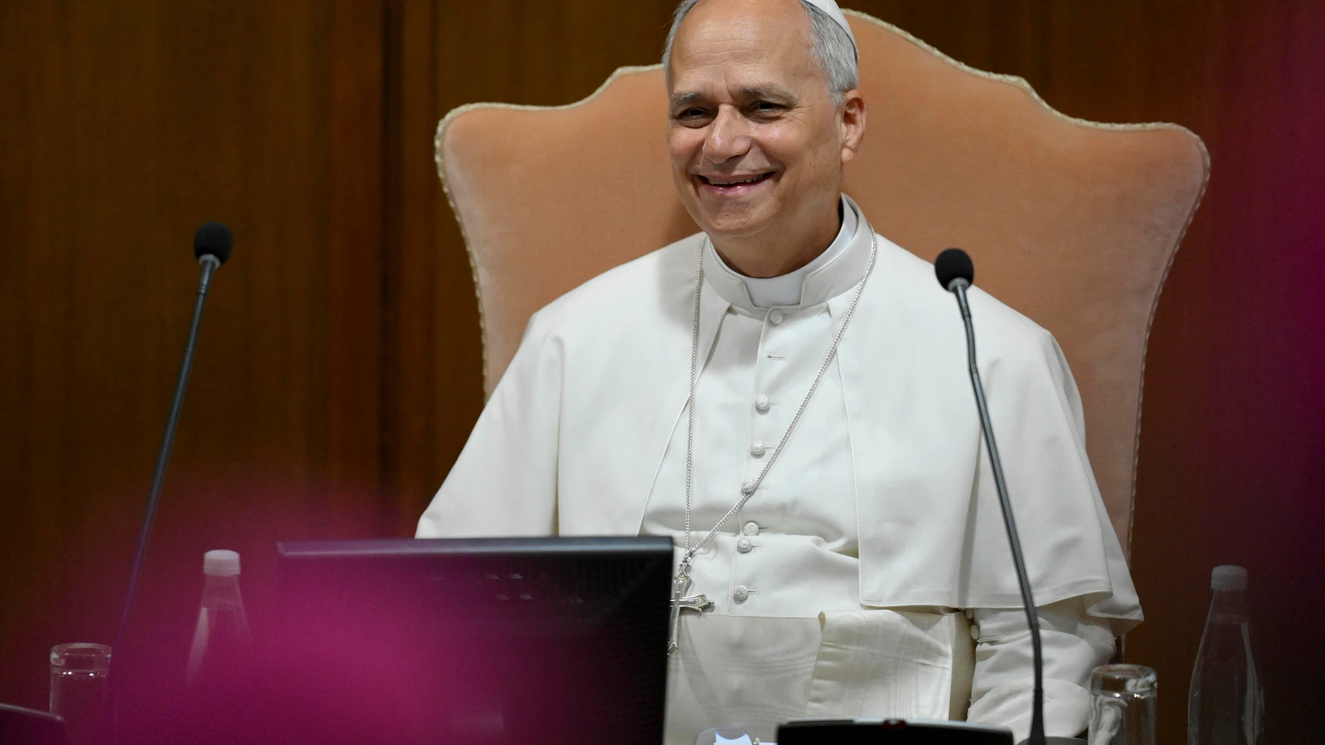 León XIV recibió a nuevos obispos en el Vaticano