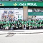 Foto de la plantilla de Caja Rural de Zamora con motivo del día solidario