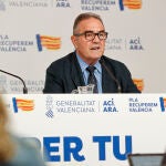 Los vicepresidentesCamarero y Gan Pampols informan de los acuerdos alcanzados en la reunión del pleno del Consell