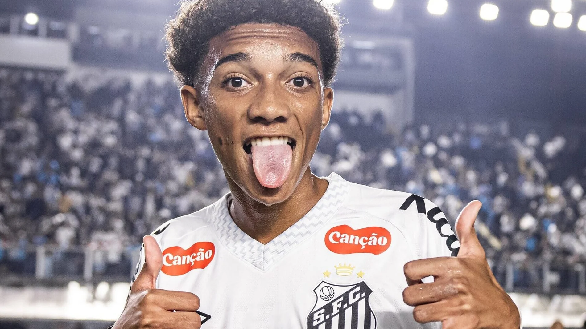 Robinho JR con el Santos