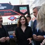 Ayuso asiste a la activación de la cuenta atrás para el GP de España