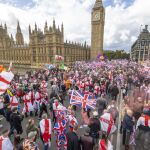 R.Unido.- Más de 110.000 personas secundan una manifestación "patriótica" en Londres bajo el lema "Unamos al Reino"