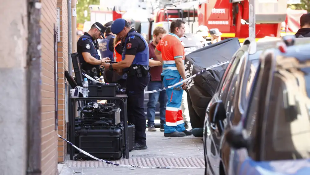 Los servicios de emergencia en el lugar del suceso
