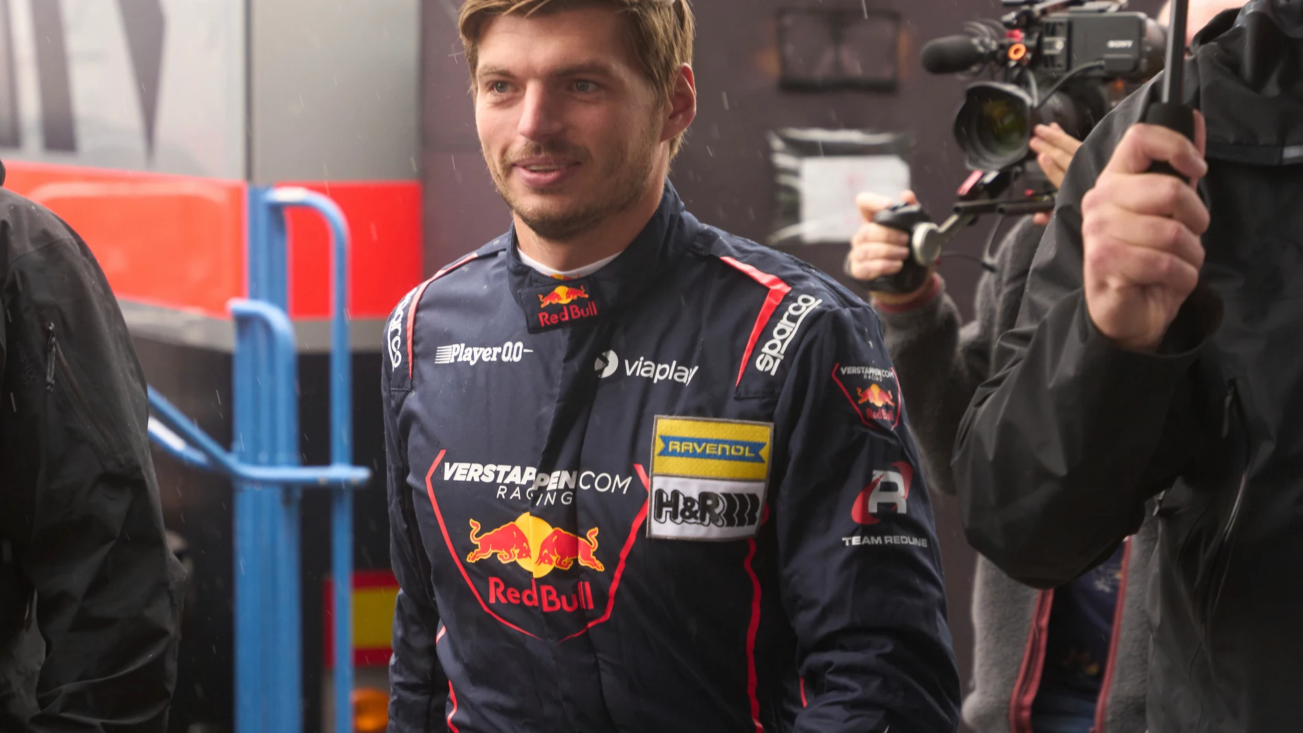 Four-time Formula 1 world champion Max Verstappen takes part in the 1000km race at the Nürburgring, Germany, Saturday, Sept.13, 2025. (Thomas Frey/dpa via AP)