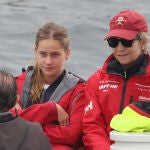 Don Juan Carlos sale a navegar junto a su hija, la infanta Elena y su nieta, Irene Urdangarin