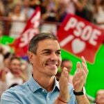 Pedro Sánchez y María Jesús Montero participan en un acto público del PSOE en Málaga
