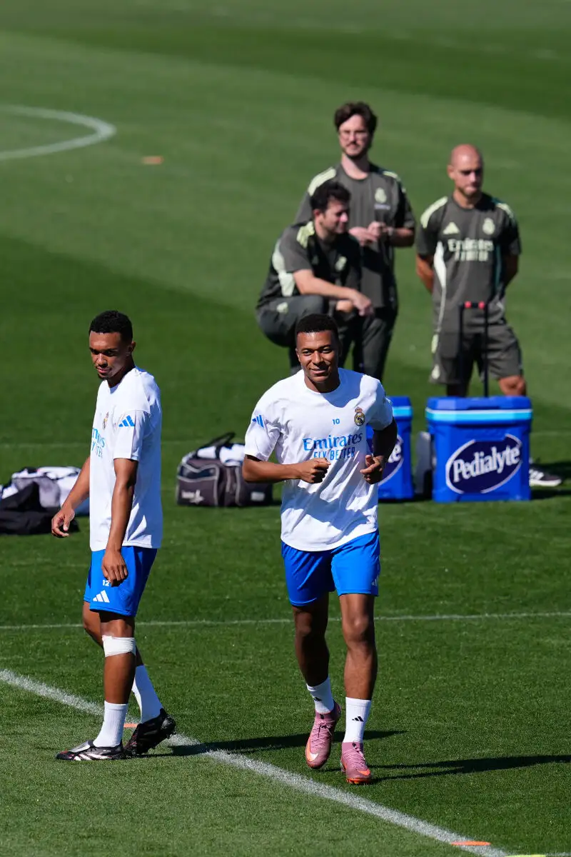 Real Madrid C.F. Training Session And Press Conference - UEFA Champions League 2025/26