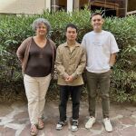 Núria Malats, Nannan Xue y Sergio Checa, en el Centro Nacional de Investigaciones Oncológicas (CNIO)