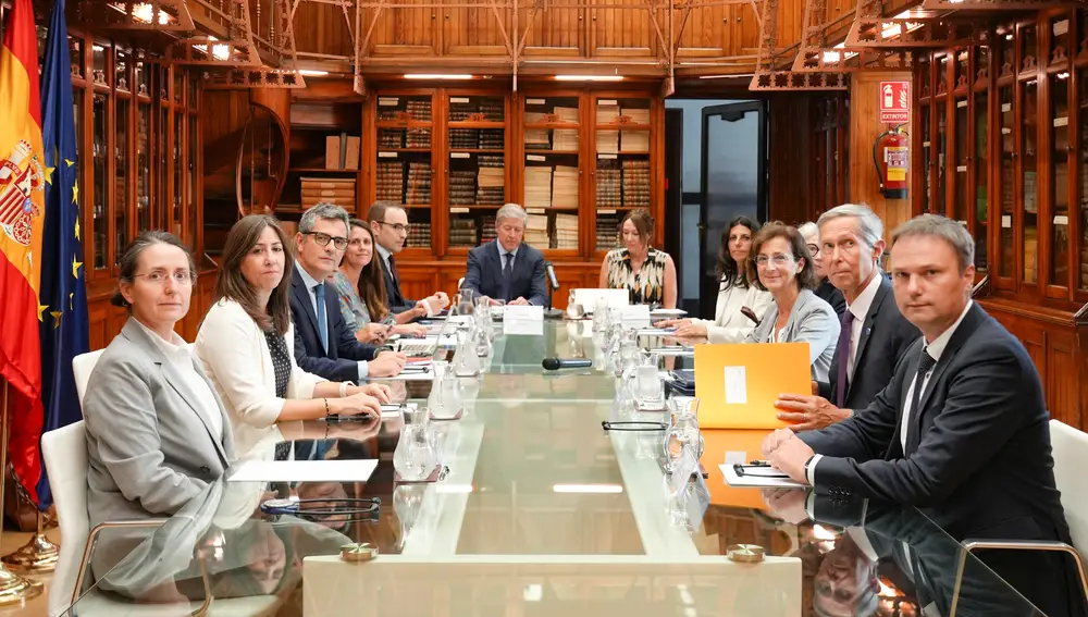 La reunión del ministro de Justicia, Félix Bolaños, con la Comisión de Venecia, este lunes