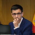 MADRID, 29/05/2025.- El presidente del Consejo de Administración de la Corporación RTVE, José Pablo López Sánchez, comparece ante la Comisión Mixta de Control Parlamentario RTVE y sus Sociedades del Congreso de los Diputados este jueves. EFE/ Borja Sanchez-Trillo