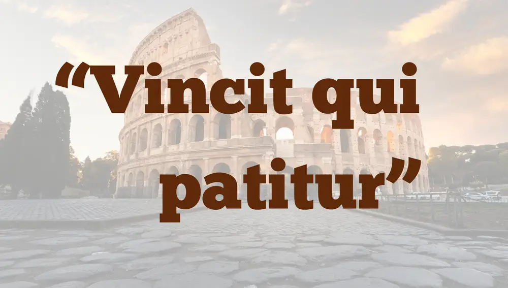“Vincit qui patitur”, traducido como “Vence quien soporta”