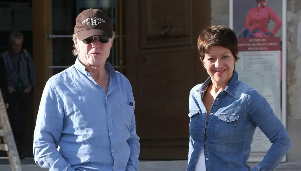 Robert Redford y Sibylle Szaggars