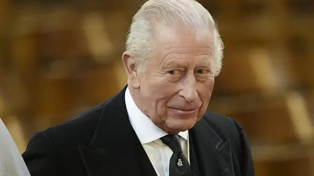 El Rey Carlos III en el último adiós a la duquesa de Kent El Rey Carlos III en el último adiós a la duquesa de Kent