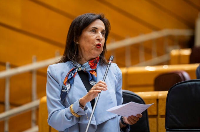 Margarita Robles en el pleno del Senado. David Jar