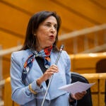 Margarita Robles en el pleno del Senado. David Jar