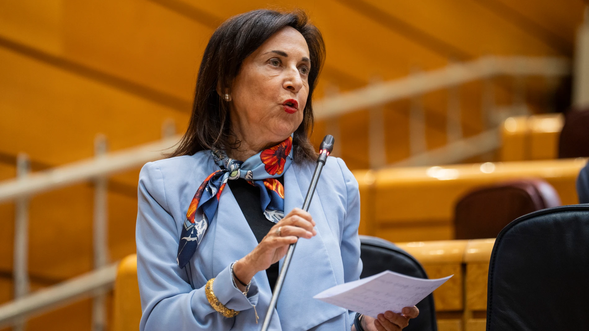 Margarita Robles en el pleno del Senado