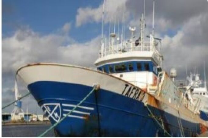 Uno de los pesqueros que faenan en aguas mauritanas