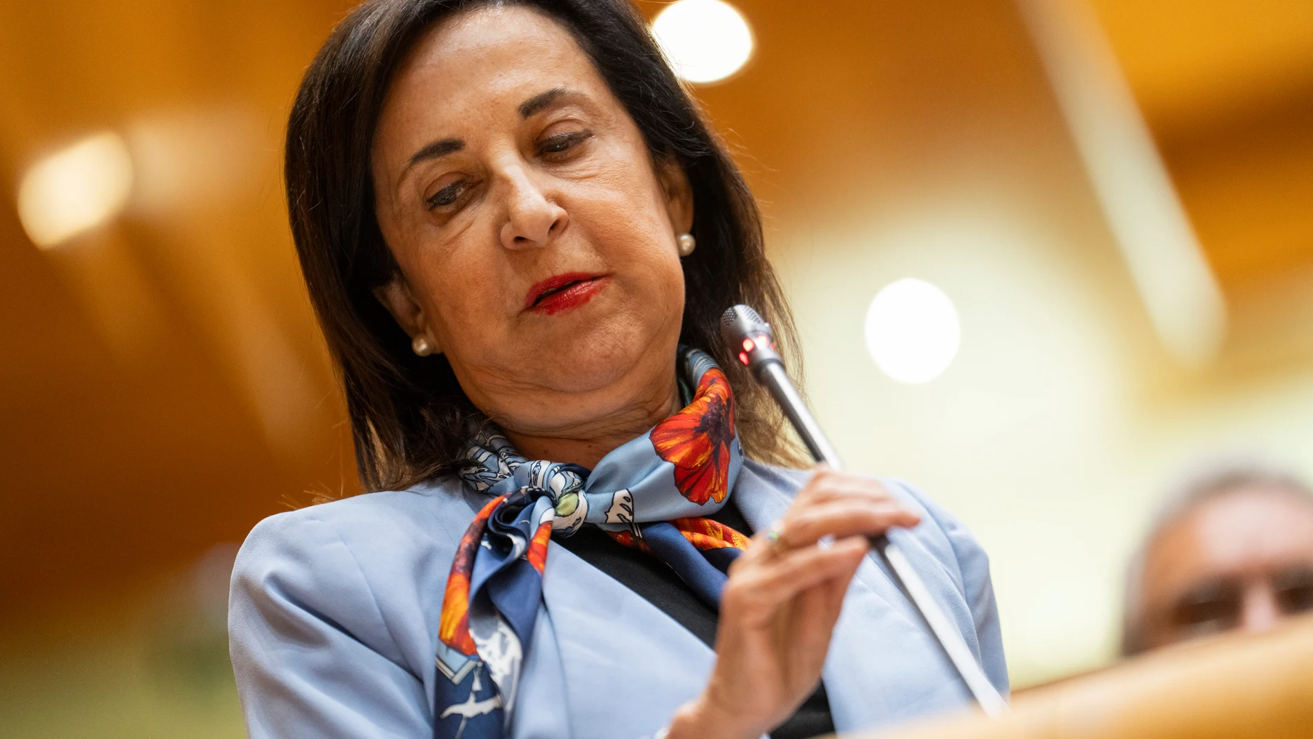 Margarita Robles en el pleno del Senado