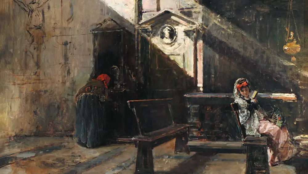 "Interior de la iglesia de Santa Maria della Pace" de Madrazo