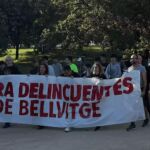 Una de las patrullas vecinales en Bellvitge