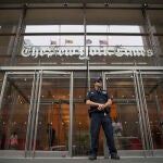 Fachada del periódico New York Times