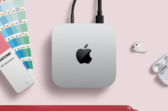 El Mac mini con chip M4 mide 12,7 x 12,7 x 5 centímetros y pesa 670 gramos