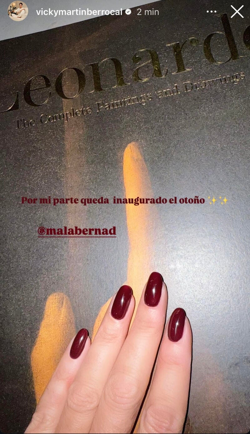 La manicura de Vicky.