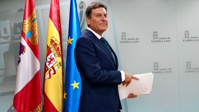 Fernández Carriedo en la rueda de prensa del Consejo de Gobierno