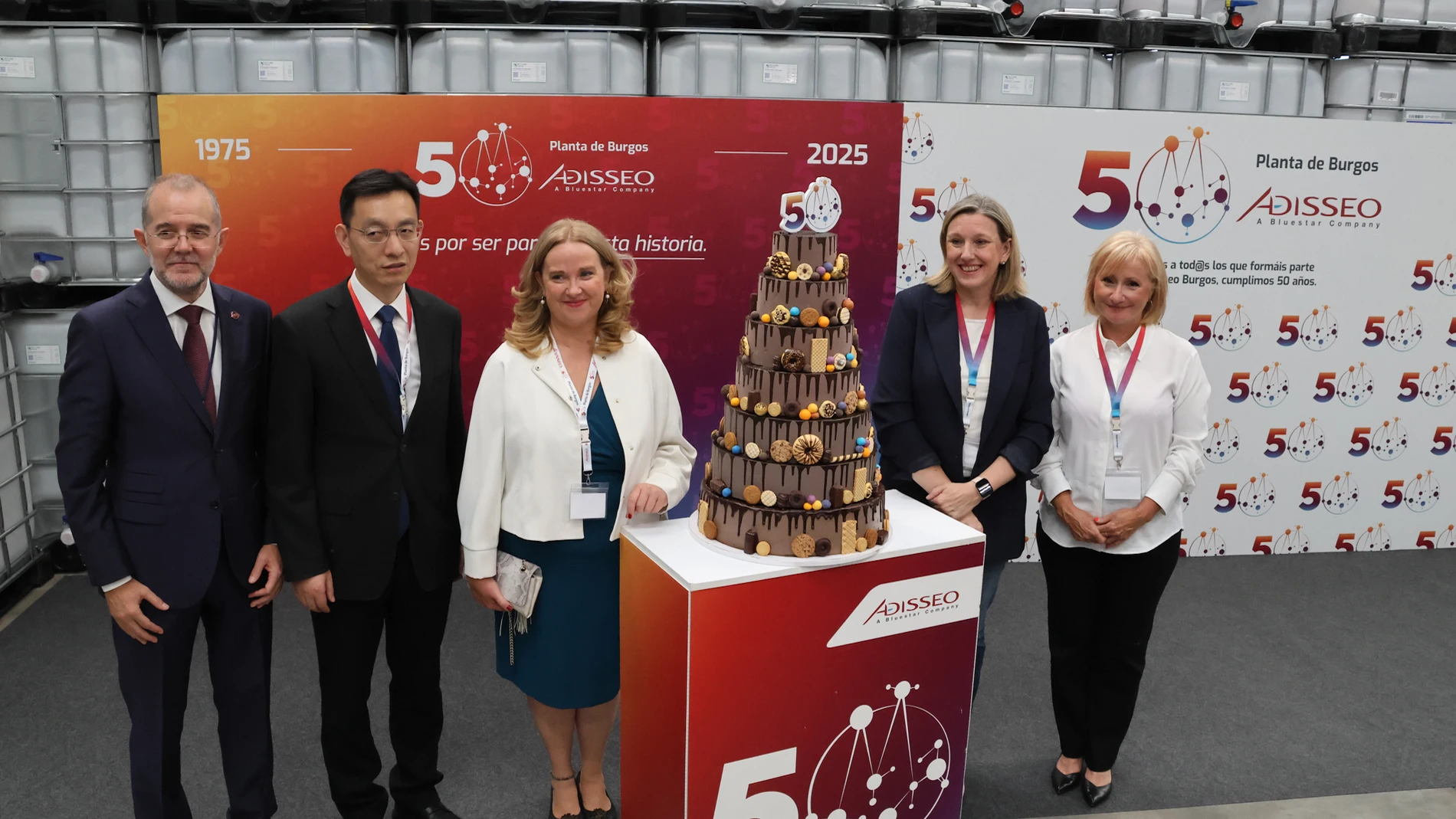 Isabel Blanco asiste al aniversario de la empresa Adisseo en Burgos
