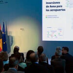 Pedro Sánchez presenta las inversiones previstas en los aeropuertos durante el quinquenio 2027-2031