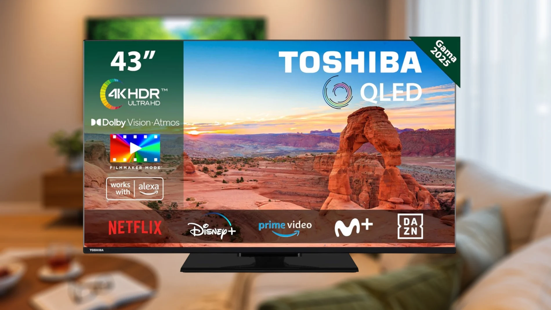 El televisor Toshiba 43QV3463DG destaca por su relación calidad-precio