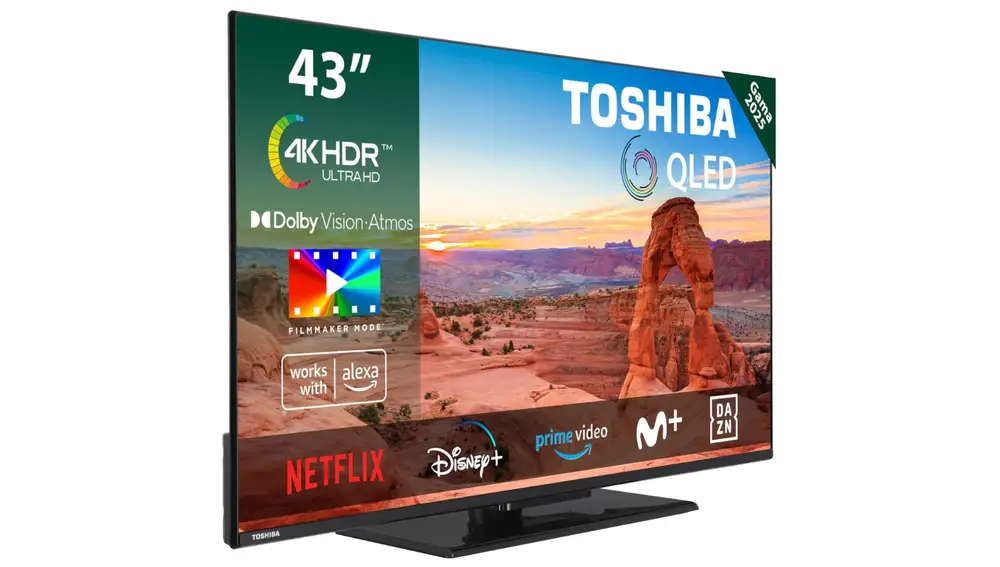 Esta Smart TV tiene un diseño elegante y moderno