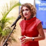 La vicepresidenta primera del Gobierno, María Jesús Montero, el pasado viernes en Cádiz