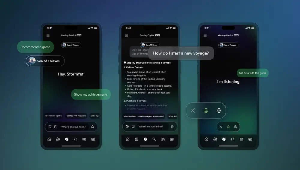 Gaming Copilot en la app de Xbox.