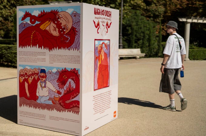 Presentación de la exposición 'Leyendas del Herpes Zóster' en El RetiroPresentación de la exposición 'Leyendas